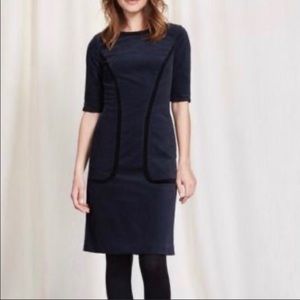 Boden Thelma cord Dress size 2 in navy and black